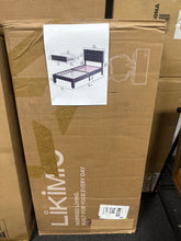 Lashawnda Modern Style Fabric Upholstered Bed Twin Size Platform Bed With Storage Drawer- WE DO NOT SHIP!!