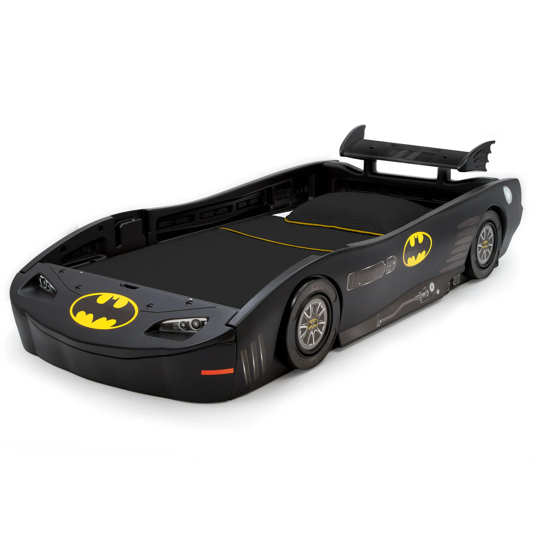 Delta Children DC Comics Batman Batmobile Car Plastic Twin Bed, Black**New in box**