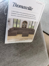 Thomasville Fallon 6-Piece Modular Sectional with Ottoman – Gray!! BRAND NEW!!