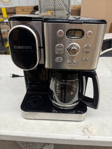 Cuisinart Coffee Center 2-IN-1 Coffeemaker, Stainless Steel!! LIGHTLY USED(TESTED WORKS GREAT)!!