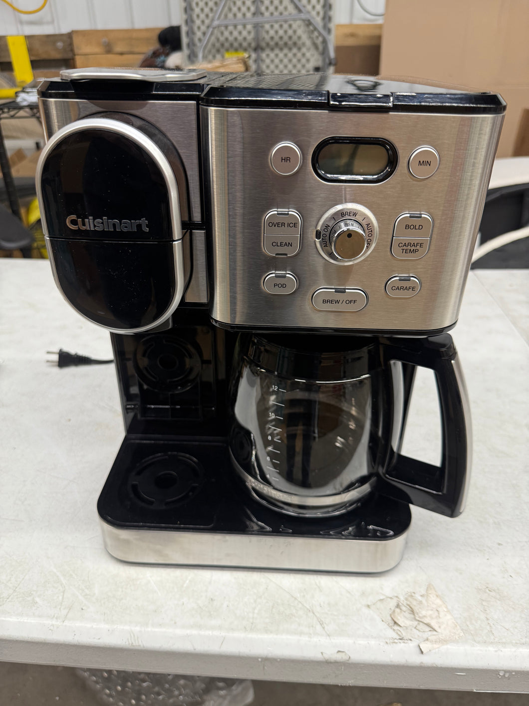Cuisinart Coffee Center 2-IN-1 Coffeemaker, Stainless Steel!! LIGHTLY USED(TESTED WORKS GREAT)!!