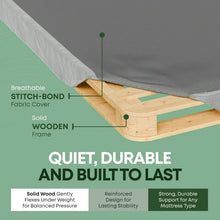 Continental Sleep, Unassembled Queen Box Spring for Queen Bed, 4.5-Inch Wood Box Spring Only, Noise-Free Mattress Foundation, Packed Flat, Easy Assembly, Gray! (NEW IN BOX)