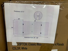 Klaus Wood Free Standing Pet Gate, White- WE DO NOT SHIP!!