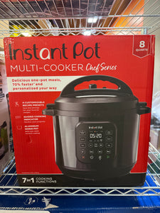 Instant Pot 8Qt RIO Chef Series 7-in-1 Multi-Cooker, Pressure Cook, Slow Cook, & more, Black!! NEW IN BOX!!