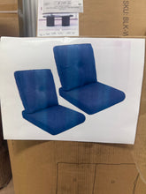 ArcoBay 22 in. x 25 in. x 4 in. 4-Piece Deep Seating Outdoor Lounge Chair Replacement Cushion Set in Blue- WE DO NOT SHIP!!