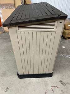 Keter Store-It-Out Midi 30-Cu Ft All-Weather Resin Storage Shed, Beige**New and assembled, Damage from shipping**