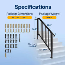 Vivohome 2-PACK 5-STEP OUTDOOR STAIR HANDRAILS!! (BRAND NEW IN BOX!)