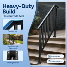 Vivohome 2-PACK 5-STEP OUTDOOR STAIR HANDRAILS!! (BRAND NEW IN BOX!)
