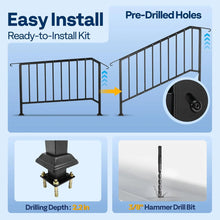 Vivohome 2-PACK 5-STEP OUTDOOR STAIR HANDRAILS!! (BRAND NEW IN BOX!)