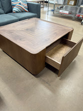 High-End Square Walnut Coffee Table with Hidden Storage! (NEW - SCRATCHED FROM SHIPPING!)