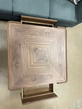 High-End Square Walnut Coffee Table with Hidden Storage! (NEW - SCRATCHED FROM SHIPPING!)