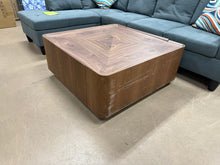 High-End Square Walnut Coffee Table with Hidden Storage! (NEW - SCRATCHED FROM SHIPPING!)