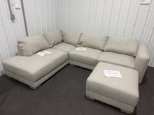 Drayden Fabric Sectional with Ottoman – Light Gray! (BRAND NEW – SHIPPING BLEMISHES!)