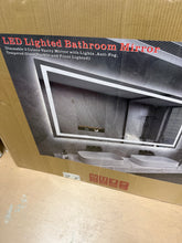 32 in. W x 48 in. H LED Light Anti-Fog Rectangular Modern Frameless White Wall Mirror- new