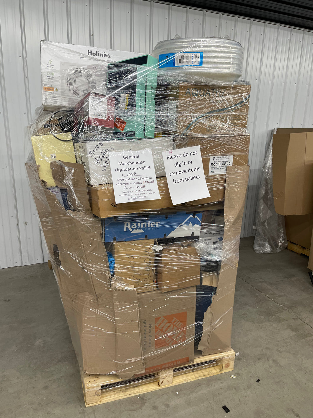 JUMBO PALLET- Number 1028

General merchandise