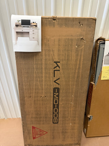 Homfa 47 in Computer Desk, Home Office Writing Table with 4 Drawers and Hutch Shelf, Oak White! (NEW IN BOX)