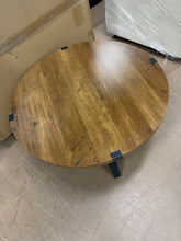 Round Coffee Table with 2-Tier Storage Shelves- new and assembled