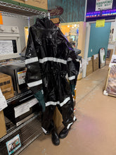 New - never used - hazardous liquids splash protection suit with built-in boots, gloves and hood