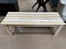 Backless 48 in. Natural Wood Outdoor Bench