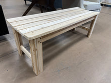 Backless 48 in. Natural Wood Outdoor Bench