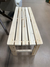 Backless 48 in. Natural Wood Outdoor Bench