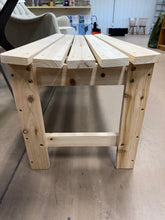 Backless 48 in. Natural Wood Outdoor Bench