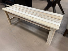 Backless 48 in. Natural Wood Outdoor Bench
