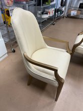 Michael Amini Malibu Crest Dining Arm Chairs  Burnished Gold, SET OF 2- WE DO NOT SHIP!!