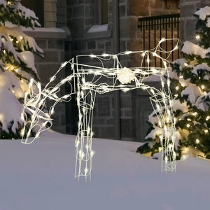 Holiday Time 40" Animated Light-up Feeding Doe, 105 Lights, Holiday Time**New in box**