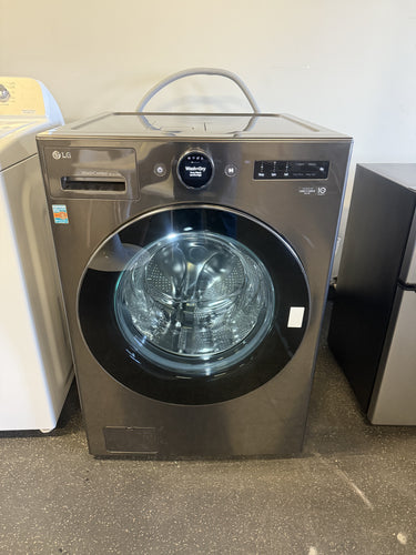 LG TurboWash360 5-cu ft Capacity Black Steel Ventless All-in-One Washer/Dryer Combo with Steam Cycle ENERGY STAR!! USED ONCE, LIKE NEW(VERY CLEAN, MINOR DENT ON BACK FROM SHIPPING)!!