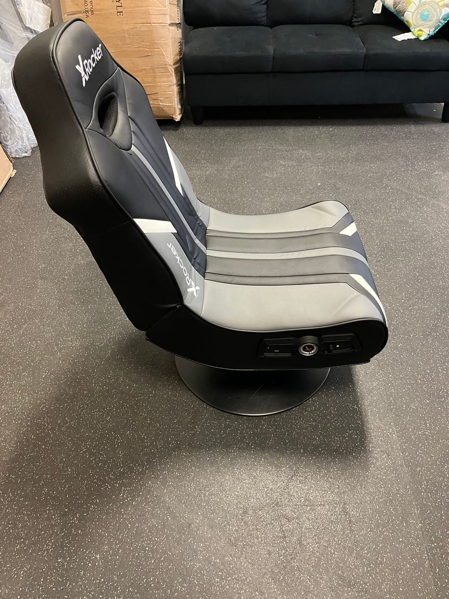 X Rocker Nebula Pedestal Gaming Chair Black 2.1 Bluetooth Audio**New a