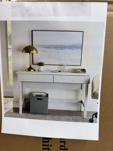 Better Homes & Gardens Lillian Fluted Desk, White! (NEW IN BOX)