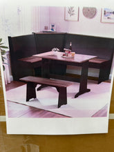 Deral 5 – Person Modern Solid Wood Corner Breakfast Nook Dining Set with Hidden Storage - WE DO NOT SHIP!!