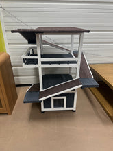 45" Fir Wood Outdoor Cat Tree with Multi-Level Climbing Ramps, 2 Removable Floors for Multiple Cats - WE DO NOT SHIP!!