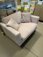 Euroco 46.9" Oversized Armchair, Chenille Fabric, Comfy Chair and a Half Single Sofa with Pillow for Living Room Bedroom Office Apartment, Pink- new