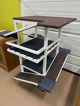 45" Fir Wood Outdoor Cat Tree with Multi-Level Climbing Ramps, 2 Removable Floors for Multiple Cats - WE DO NOT SHIP!!