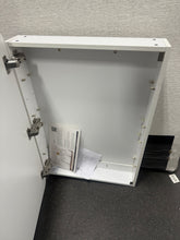 Garnes 24 in. W x 36 in. H Rectangular Recessed or Surface Mount Metal Framed Medicine Cabinet with Mirror in chrome- WE DO NOT SHIP!!