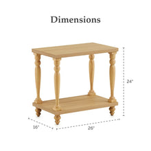 My Texas House Abbott Wood Side Table, Light Oak**New in box**