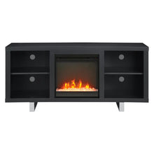 Walker Edison Simple Modern Fireplace TV Console! (NEW & ASSEMBLED!)