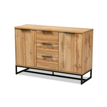 Wholesale Interiors
Baxton Studio Reid Modern and Contemporary Industrial Oak Finished Wood and Black Metal 3-Drawer Sideboard Buffet**New in box**