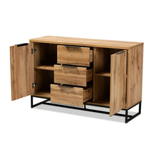 Wholesale Interiors
Baxton Studio Reid Modern and Contemporary Industrial Oak Finished Wood and Black Metal 3-Drawer Sideboard Buffet**New in box**
