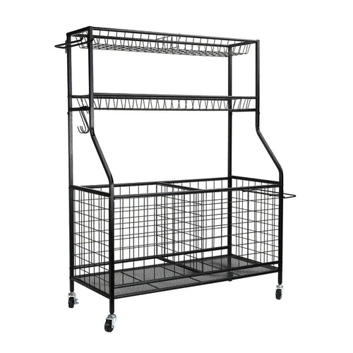 WORKPRO 36-inch-W x 16.5-inch-D x 46-inch Rolling Equipment Storage Freestanding Shelf, 150lb. Capacity, Steel! (NEW IN BOX)