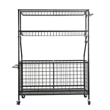 WORKPRO 36-inch-W x 16.5-inch-D x 46-inch Rolling Equipment Storage Freestanding Shelf, 150lb. Capacity, Steel! (NEW IN BOX)