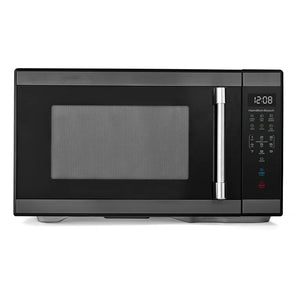 Hamilton Beach 1.1 cu ft CounterTop Microwave Oven, 1000 Watts, Black Stainless Steel! (NEW OUT OF BOX - SMALL DENT ON BACK)!!