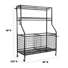 WORKPRO 36-inch-W x 16.5-inch-D x 46-inch Rolling Equipment Storage Freestanding Shelf, 150lb. Capacity, Steel! (NEW IN BOX)
