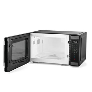 Hamilton Beach 1.1 cu ft CounterTop Microwave Oven, 1000 Watts, Black Stainless Steel! (NEW OUT OF BOX - SMALL DENT ON BACK)!!