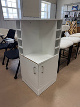 Bar Cabinet, 2 Doors, 8 Wine Bottle Compartments! (NEW - ASSEMBLED - MINOR DAMAGE!)