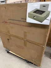 Noble House Zachary 40 in. x 12.5 in. Square MGO Propane Outdoor Patio Fire Pit in Light Grey with Tank Holder! (NEW IN BOX)