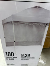 Everbilt 10 ft. x 10 ft. White Commercial Instant Canopy-Pop Up Tent (BRAND NEW) With  1 removable wall panel included