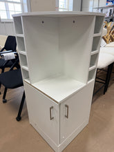 Bar Cabinet, 2 Doors, 8 Wine Bottle Compartments! (NEW - ASSEMBLED - MINOR DAMAGE!)